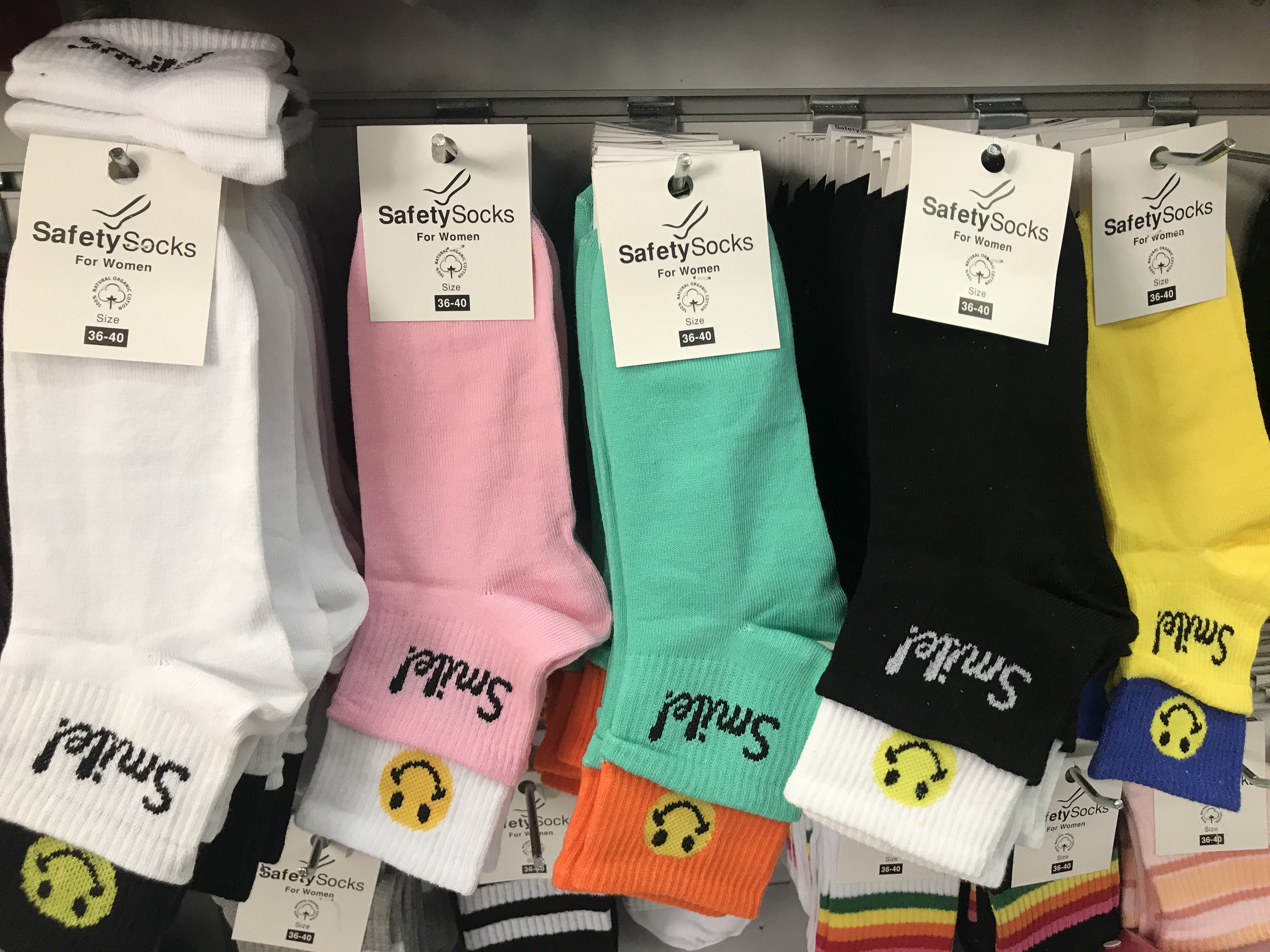 Bayan Uzun 5’li konç smile patik çorap