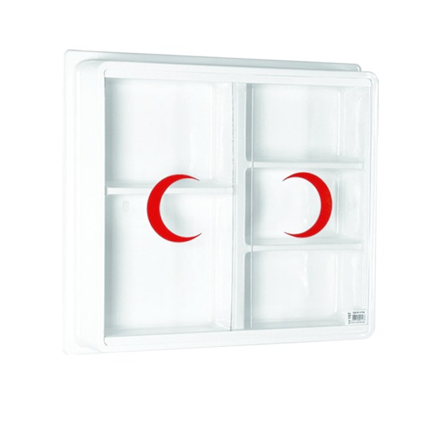 Çelik Ayna 5 Bölmeli Ecza Dolabı Plastik