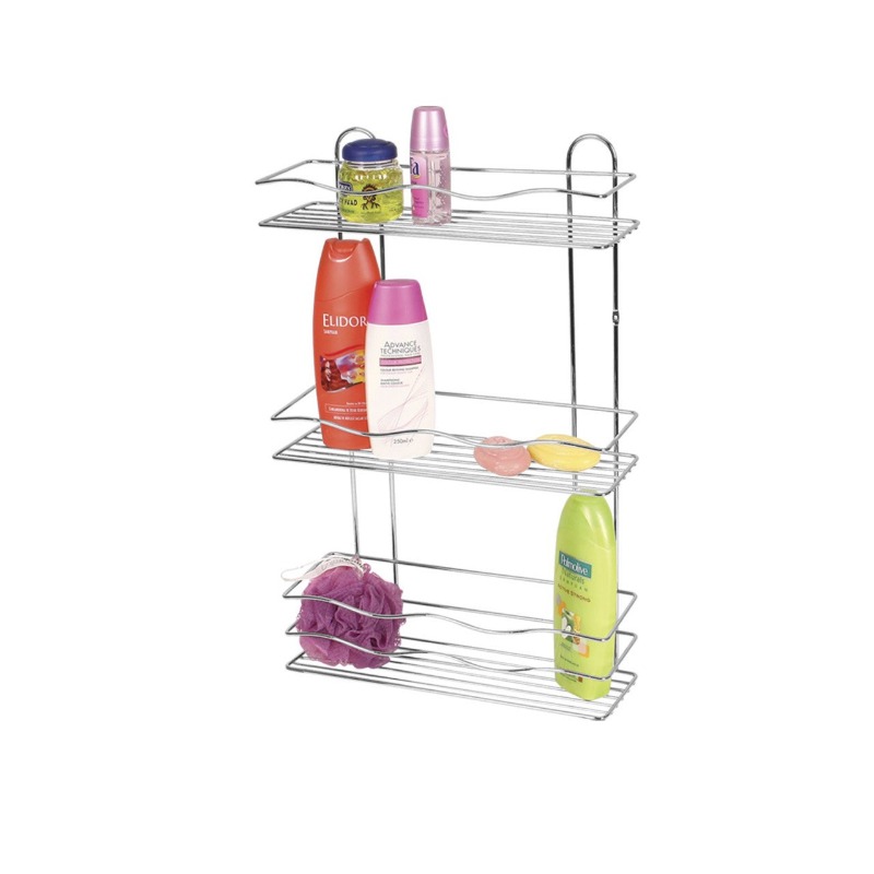 Çelik Ayna Krom 3'lü Şampuanlık