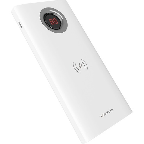 Borofone BT16 Wireless Powerbank 10000 mAh Led Göstergeli Beyaz