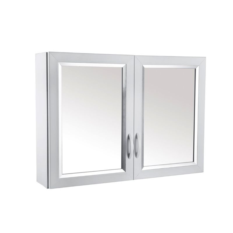 Çelik Ayna 2 Kapaklı PVC Dolap